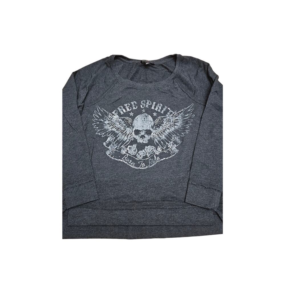 Rock and Republic Free Spirit Born to Ride size large pullover‎ long sleeve